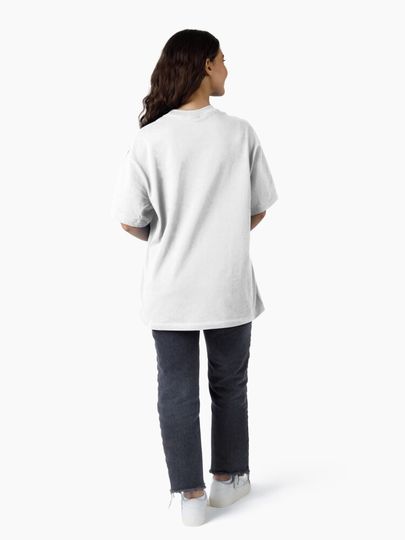 Meh Cat Gray Oversized T-Shirt