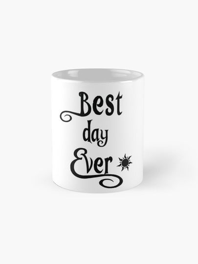 Disney Best Day Ever - Black Version Coffee Mug