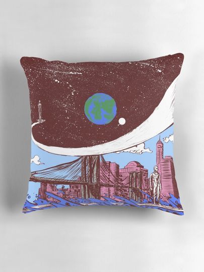 Silver Surfer finds Earth Pillow