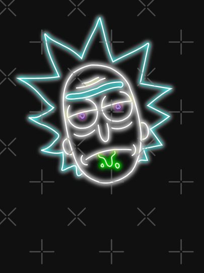 Neon r sanche Head (Black) Lightweight Hoodie