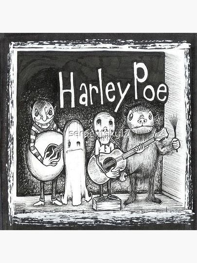 Harley Poe Folk Punk Premium Matte Vertical Poster