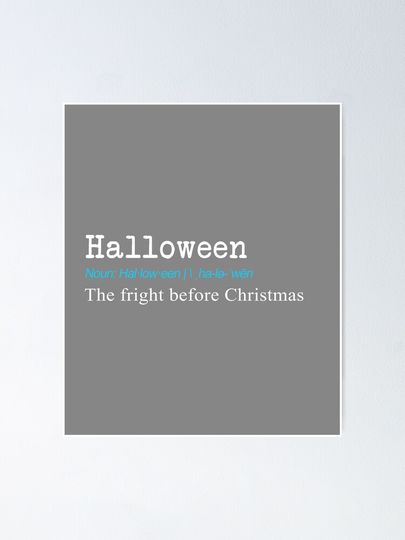 Funny Halloween Definition Gift Design Poster