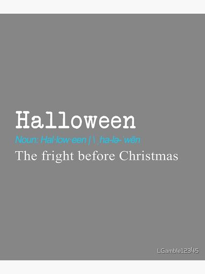 Funny Halloween Definition Gift Design Poster