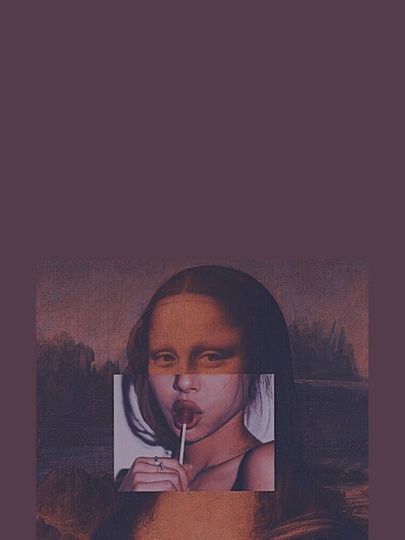 Mona Lisa Sucking Lollipop iPhone Case
