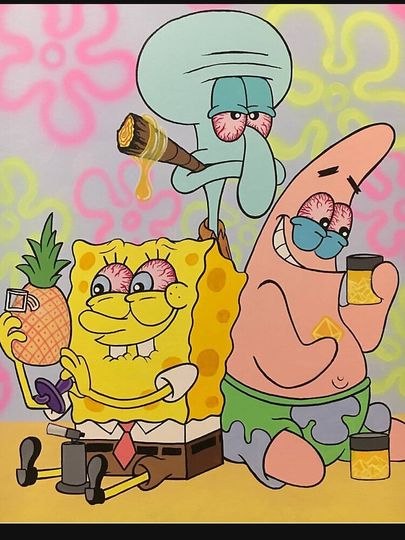 Spongebob Smoke Sesh Funny Sweatshirt