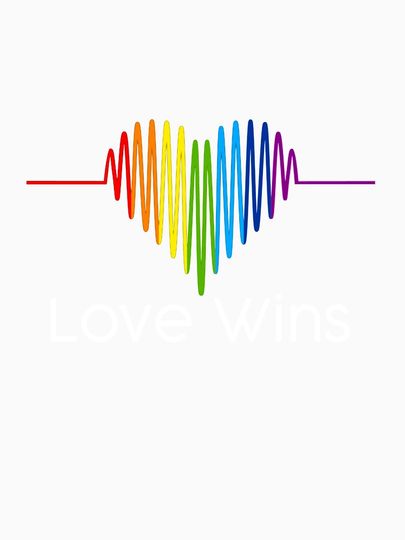 Love Wins Funny Rainbow Flag Gay LGBT Pride Support Tank Top