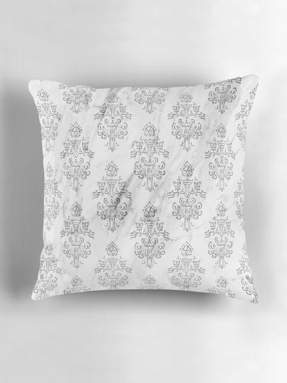 Haunted Mansion Marble Carving Pillow