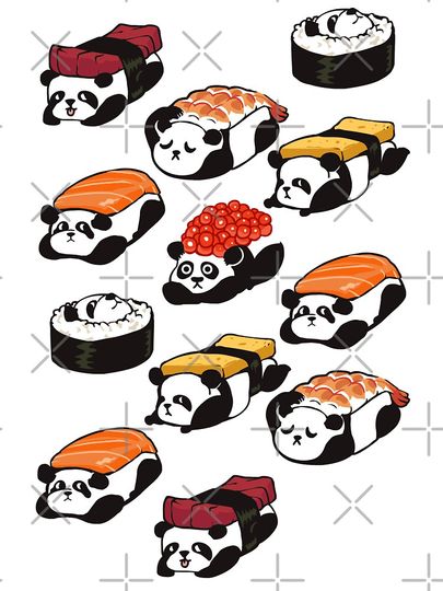 Sushi Panda Kids T-Shirt