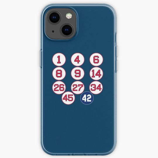 Sox Retired Numbers Boston Red Sox  iPhone Case