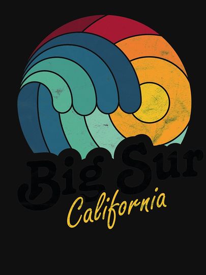 Big Sur California Surfing Surf Sunset Beach Racerback Tank Top