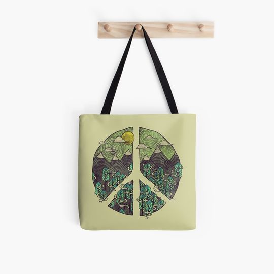 Peaceful Landscape Tote Bag