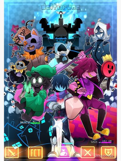 Deltarune poster Premium Matte Vertical Poster