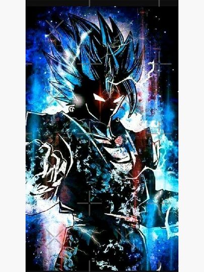 Gogeta SSJ God Blue Premium Matte Vertical Poster