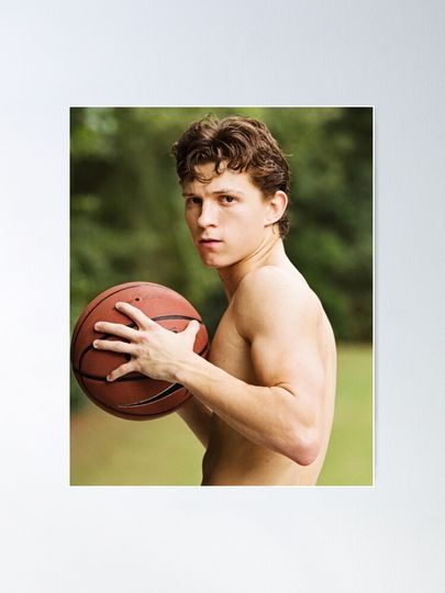 Tom Holland Basketball Poster