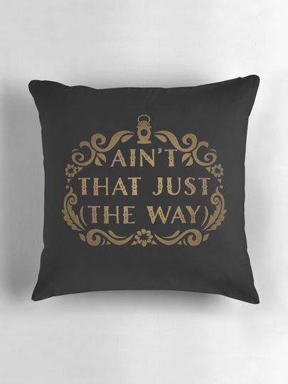 ain't that just the way, over the garden wall, pumpkin, lantern Pillow