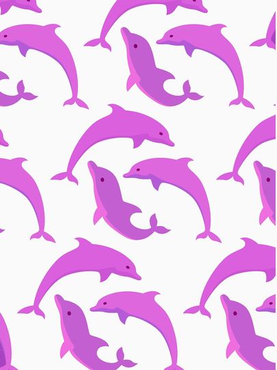 Dolphin  Pink Dolphin Tank Tops
