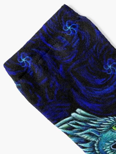 Chinese Azure Dragon Socks