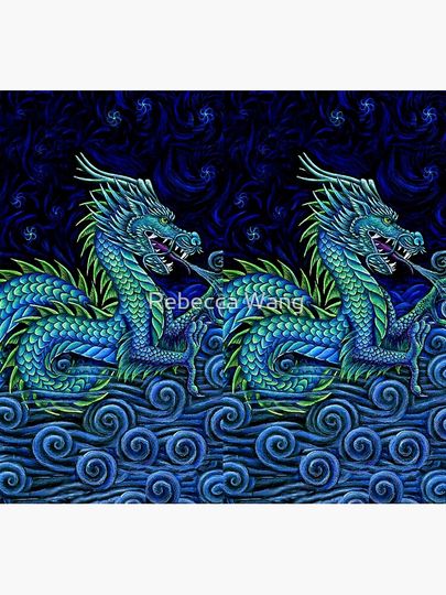 Chinese Azure Dragon Socks