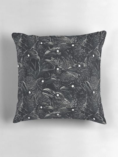Raven pattern 2 Pillow