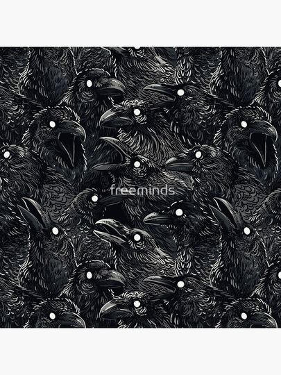 Raven pattern 2 Pillow