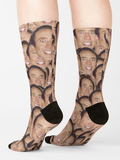 Nicolas Cage Meme Socks