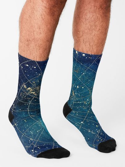 Star Map :: City Lights Socks