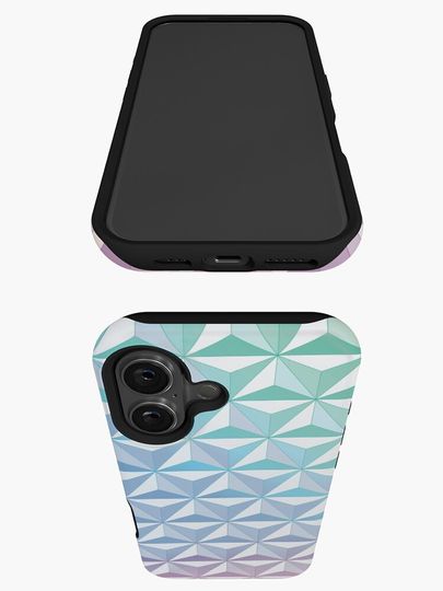 Geodesic Sphere, Blue iPhone Case