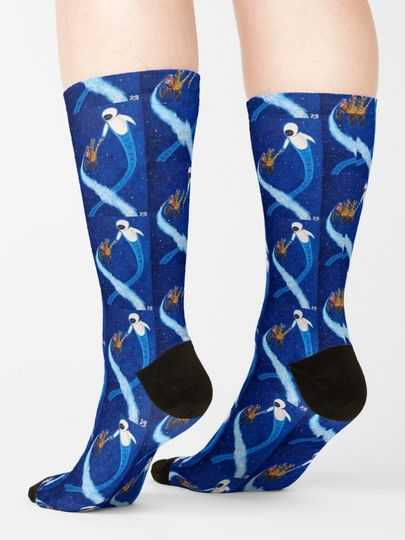 Wall-e and Eve painting Socks