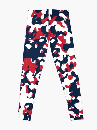 Red, White & Blue Camo Leggings