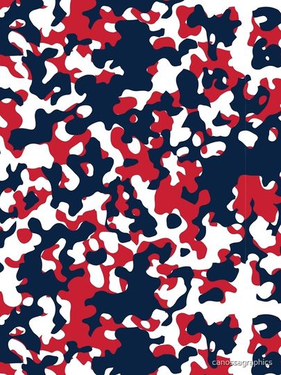 Red, White & Blue Camo Leggings