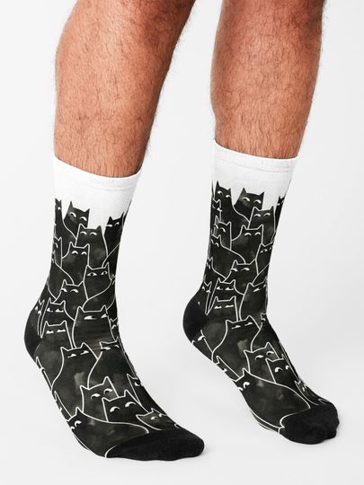 Suspicious Cats Socks