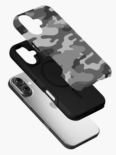 Gray Camo iPhone Case