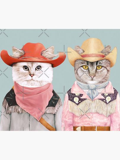 Cowboy Cats Shower Curtain