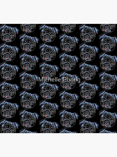 Black pug Socks