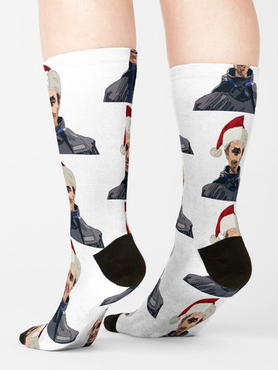 Lando Norris Santa hat Socks