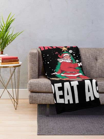 Make Christmas Great Again  Funny Christmas Gift  Throw Blanket