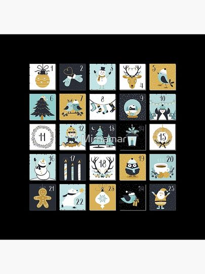 Christmas calendar 2020 Pillow