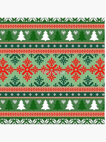 Christmas pattern 2020 Pillow