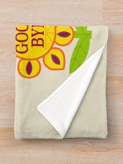 It's A Small World Goodbye Room Flowers Throw Blanket