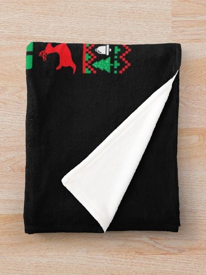 Ugly Christmas sweatshirt Make Christmas great again  Throw Blanket