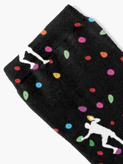 Bouldering climbers - Colorful climbing wall - Boulderer Socks