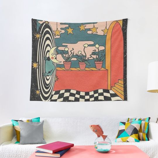 Indie Moon Tapestry