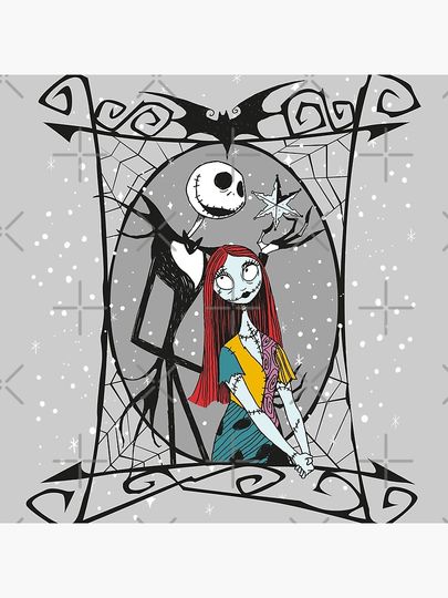 Jack Skellington and Sally The Nightmare Before Christmas Pillow