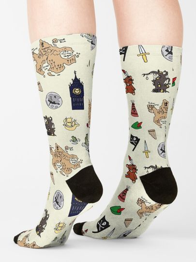 Peter Pan Socks, Funny Disney Socks