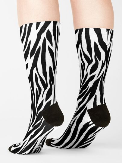 zebra skin Socks