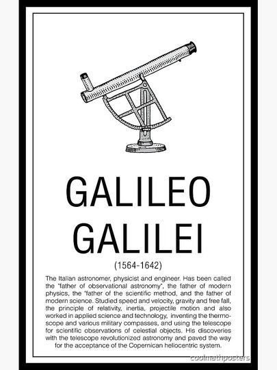 Galileo Galilei Premium Matte Vertical Poster