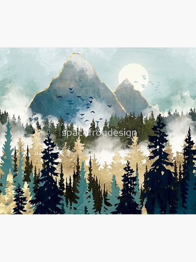 Misty Pines Tapestry