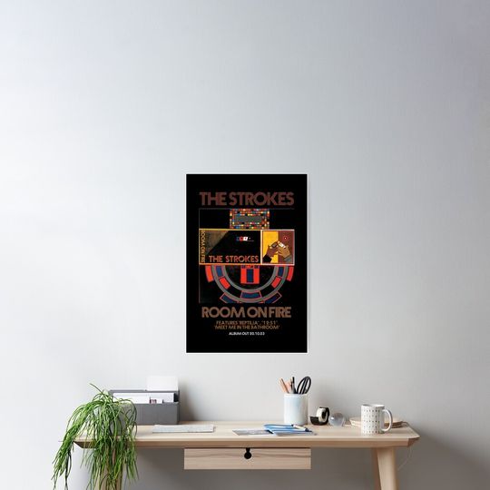 The Strokes, the room on fire Poster