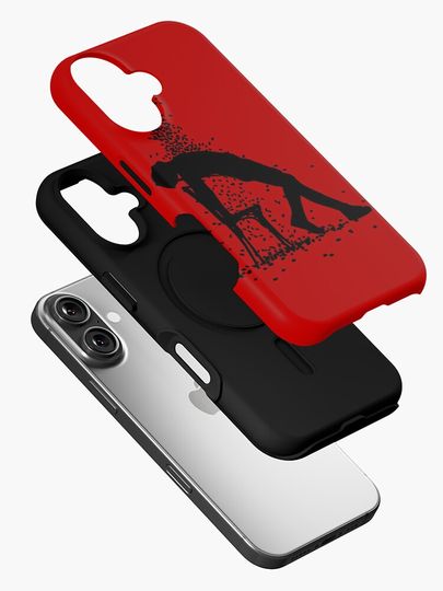 Deadpool bullet silhouette  iPhone Case