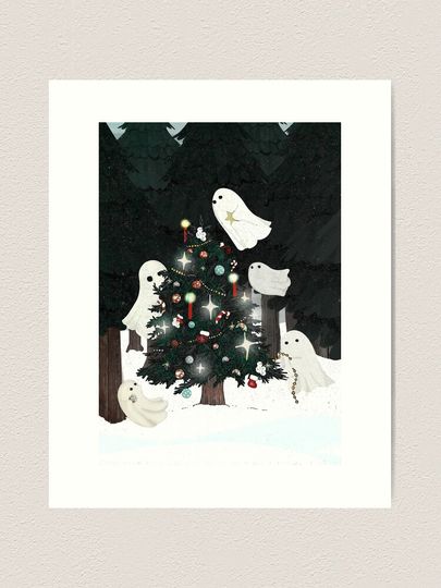 Christmas Spirits Art Print